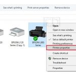 printer properties - sharing printer